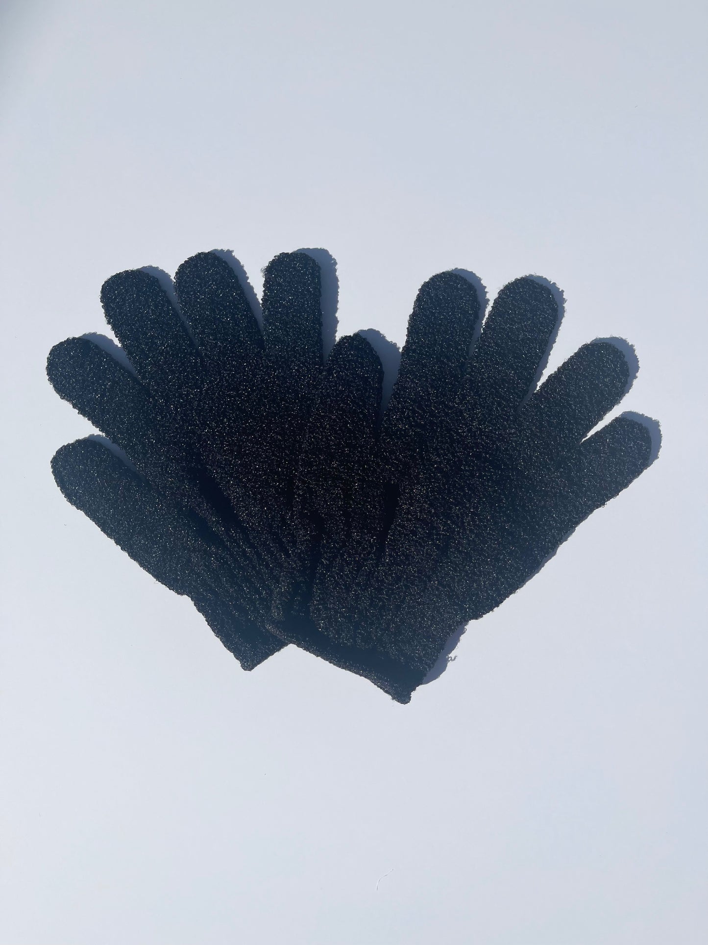 Black Exfoliating Gloves